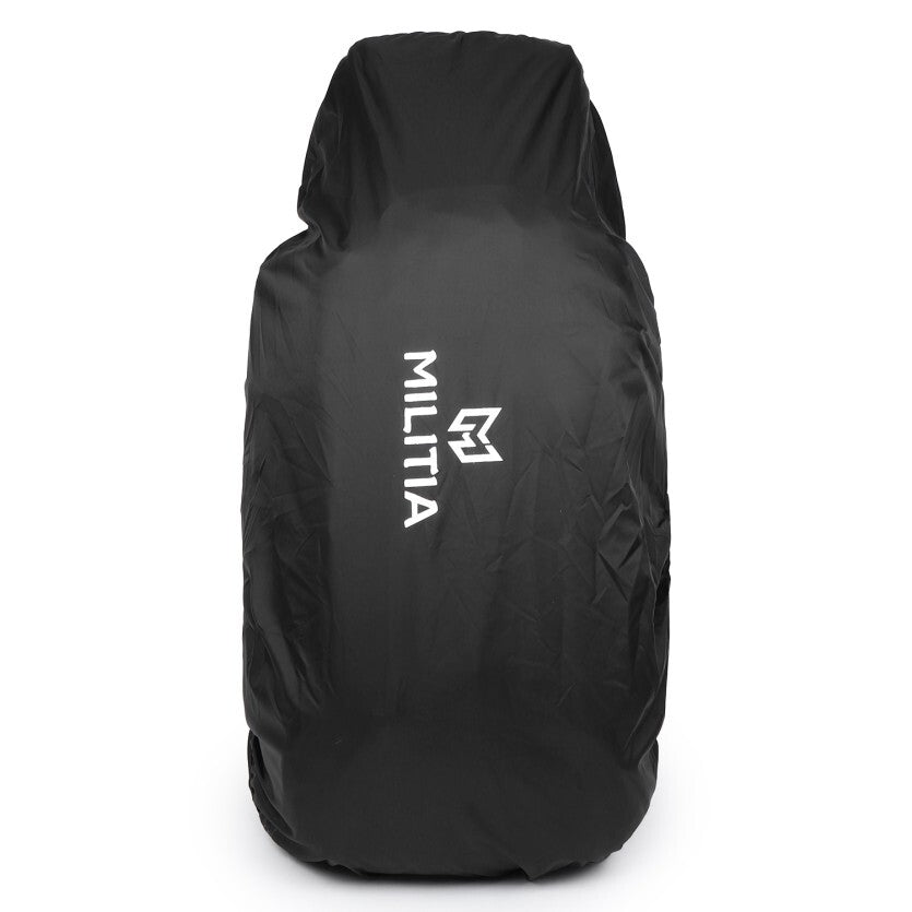 Adventure Trekking Bag Rucksack 80 litres for hiking travelling camping with rain cover(blue-black)