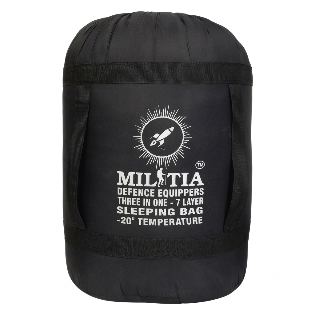Militia 3 in One Sleeping Bag for Camping Hiking Travel Sleep for Single Person
