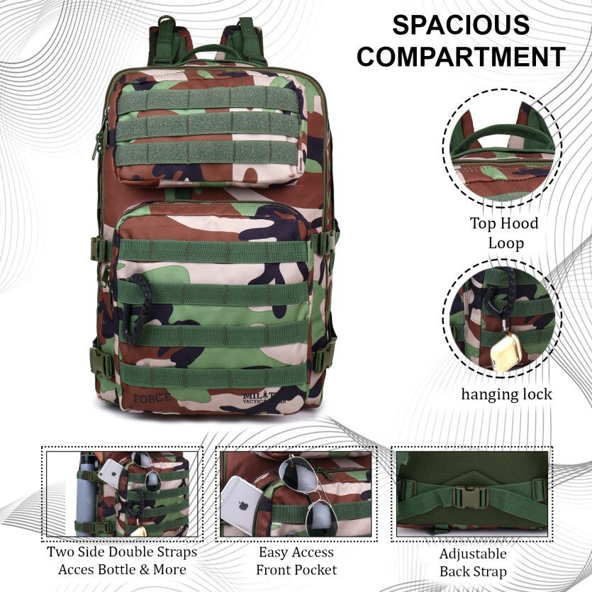 Tactical Backpack Force (WOODLAND-CAMO)