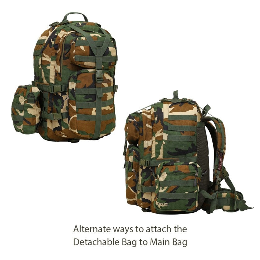 Militia 45L Backpack UNO Digital Camouflage with Waist Pouch