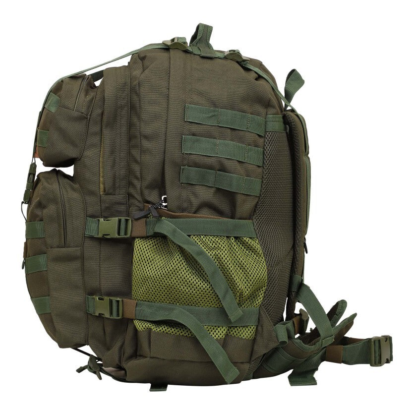 Militia 45L Military Green Backpack with Waist Pouch