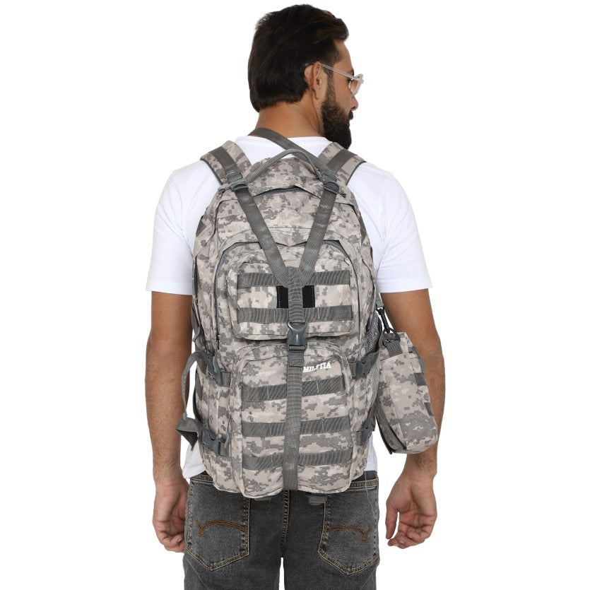Militia Wandertac Grey Cobra 45L Backpack College Bag School Bag Travel/ Patrol Bag