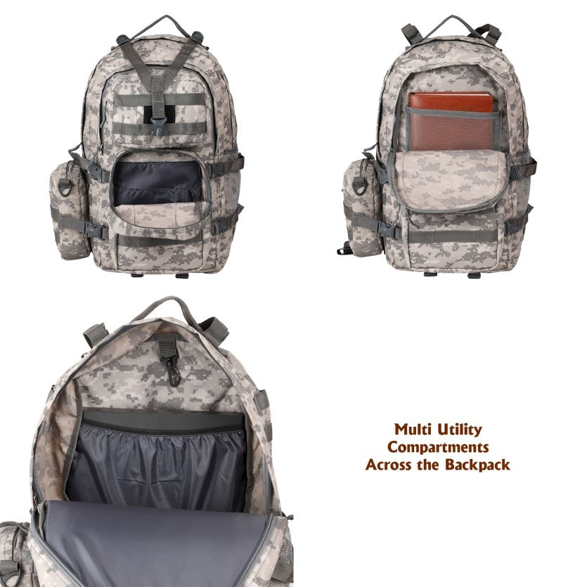 Militia Wandertac Grey Cobra 45L Backpack College Bag School Bag Travel/ Patrol Bag