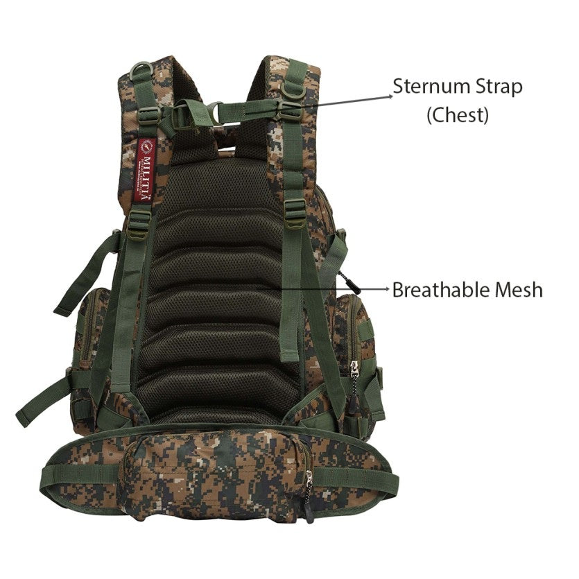 Militia Ambush 32 Ltr Cobra Camouflage Army, School, College Rucksack Backpack