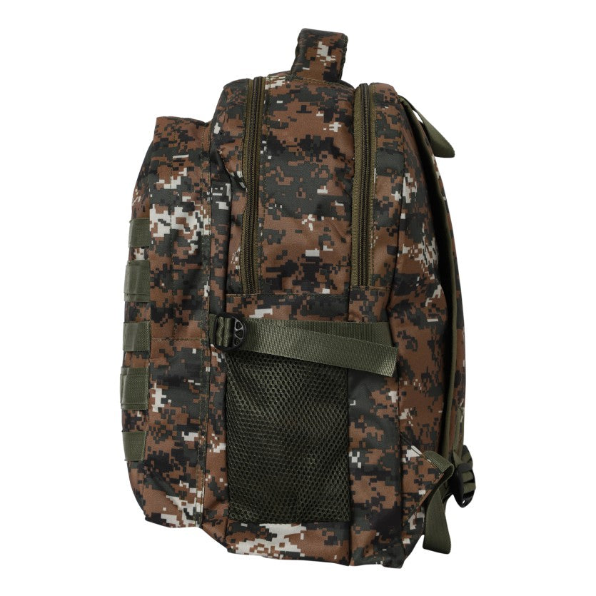 Militia Bag College Bag School Bag 30L Backpack Cobra Green Digital Camouflage Print