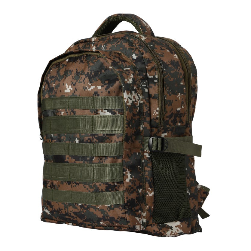 Militia Bag College Bag School Bag 30L Backpack Cobra Green Digital Camouflage Print