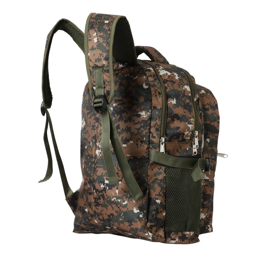 Militia Bag College Bag School Bag 30L Backpack Cobra Green Digital Camouflage Print