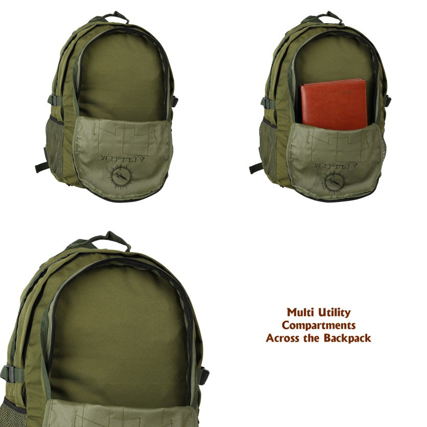 Militia Bravo Tactical Bag College Bag School Bag Olive Green 40L Backpack