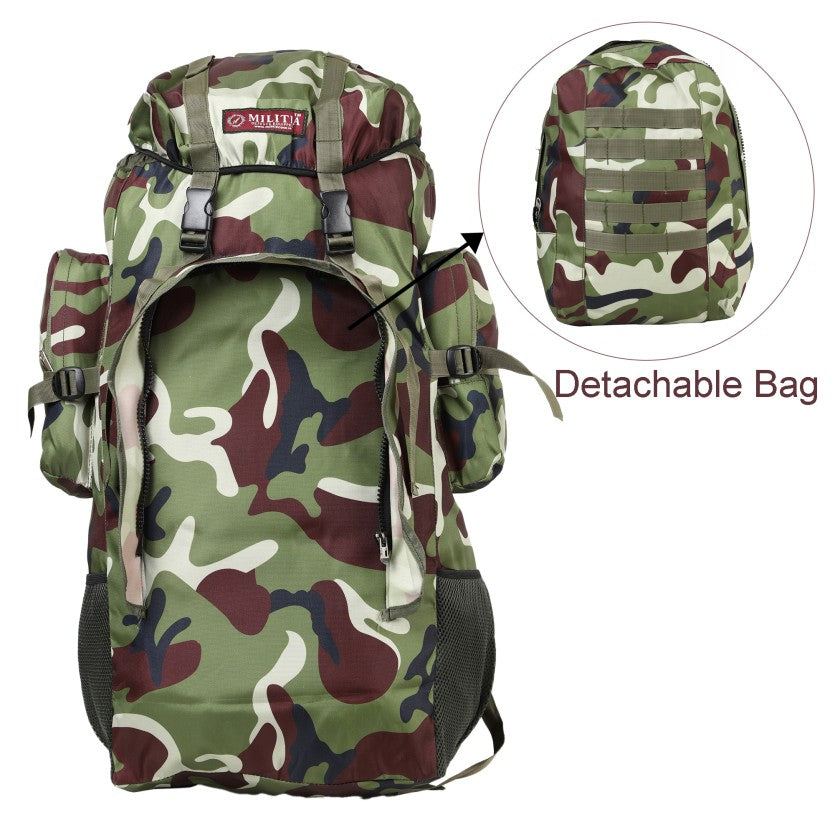 Militia Camouflage Jungle King Army Travel Bag / Tracking Bag 65L
