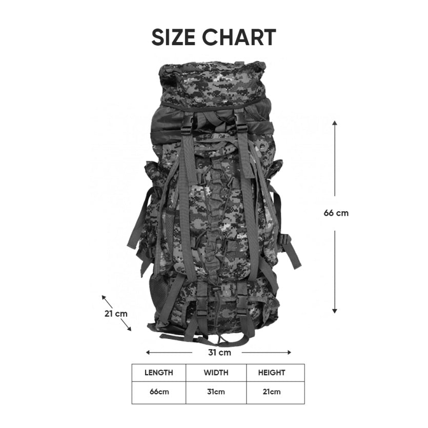 Militia Climber Camouflage Cobra Rucksack 80 L