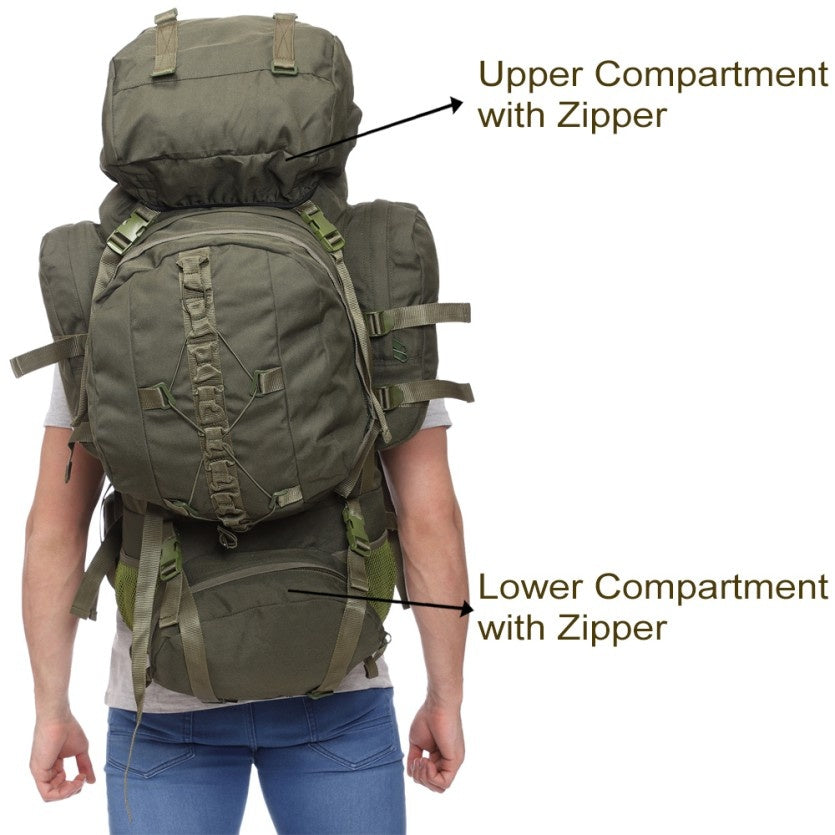Militia Climber 80L Rucksack | Military & Tactical Backpack – Olive Green