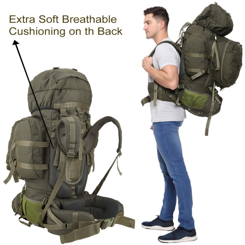 Militia Climber 80L Rucksack | Military & Tactical Backpack – Olive Green