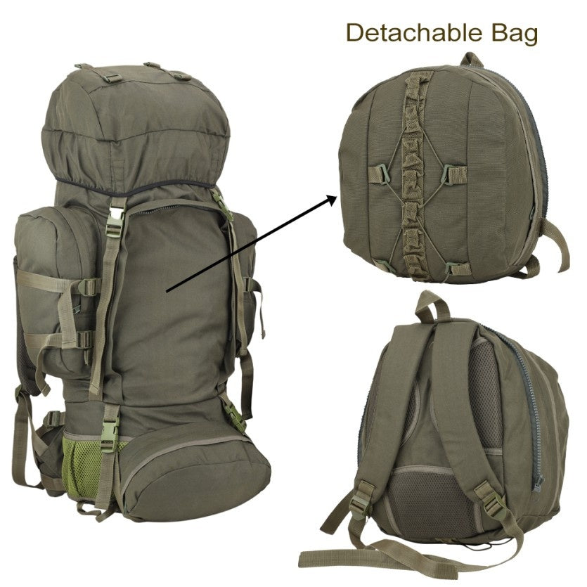 Militia Climber 80L Rucksack | Military & Tactical Backpack – Olive Green