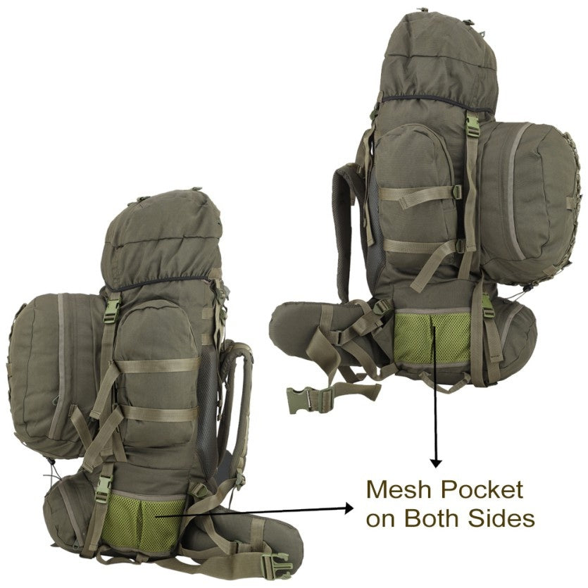 Militia Climber 80L Rucksack | Military & Tactical Backpack – Olive Green